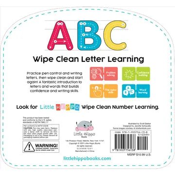 Book Write & Wipe ABC Letter Learning