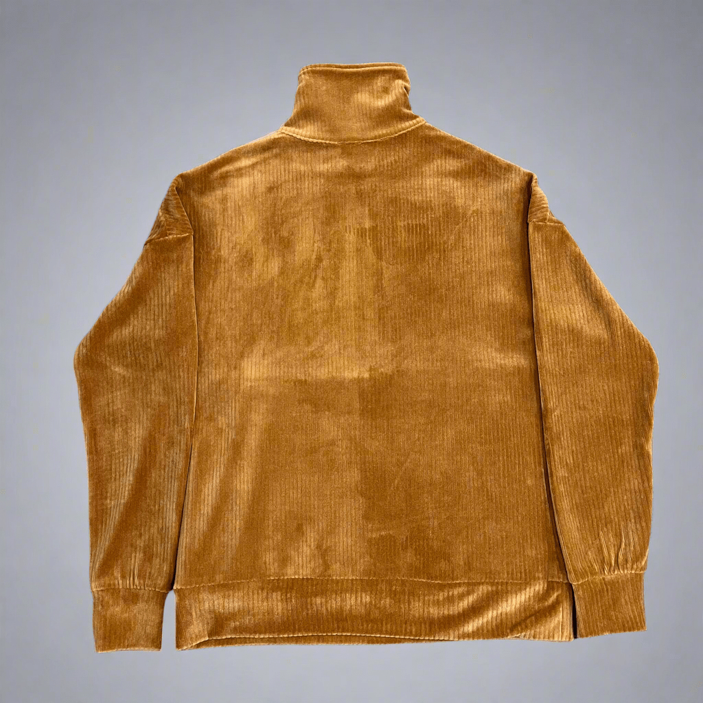 Velour 1/2 Zip Top - Rust