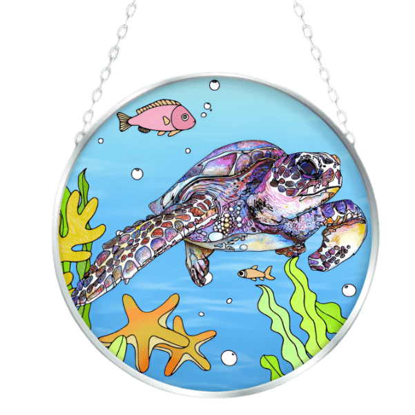 Suncatcher - Swimming Sea Turtle 4.5"