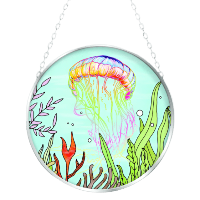Suncatcher - Colorful Jellyfish 4.5"