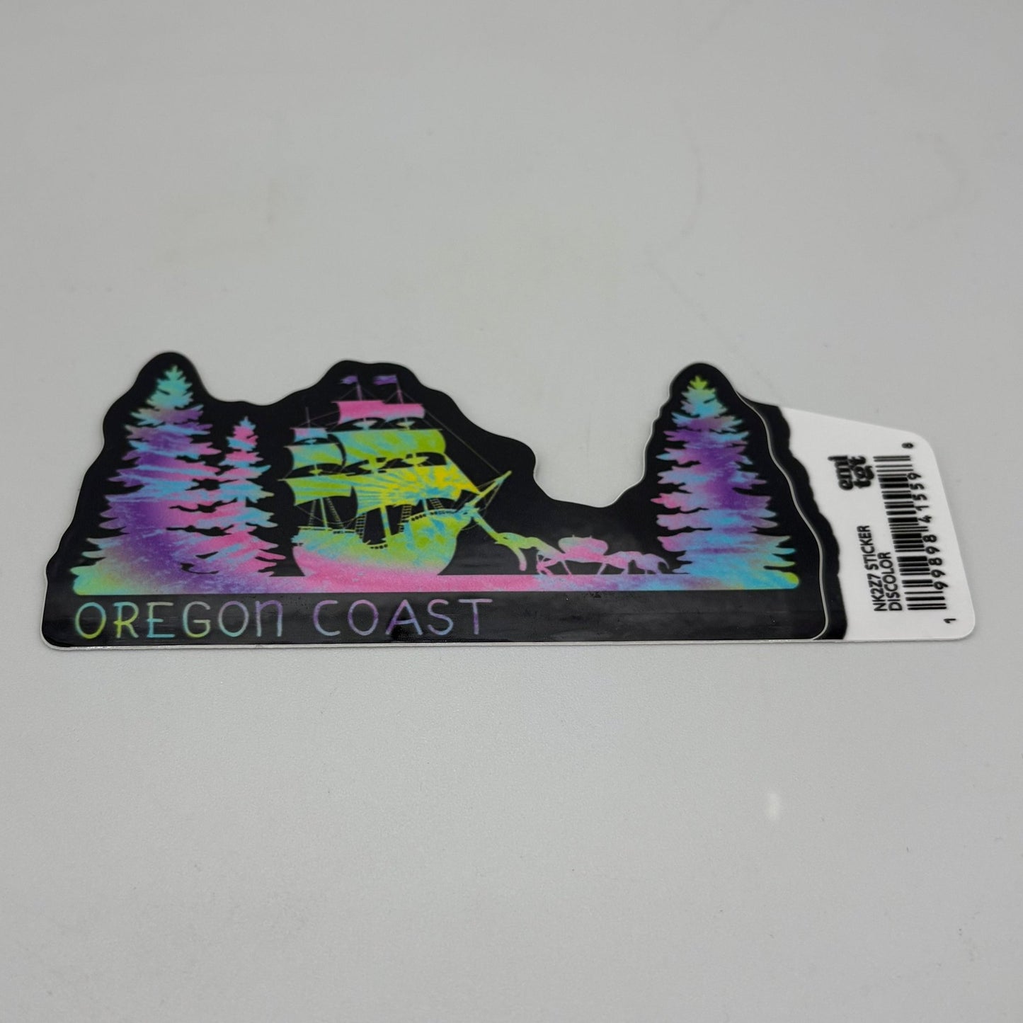 Sticker - Large crab, pulling sale ship Oregon coast