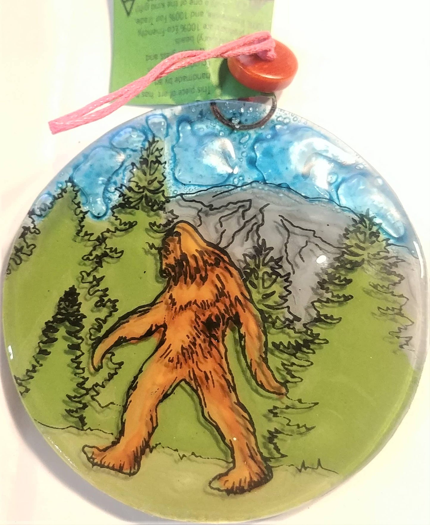 Ornament - Glass - Sasquatch Walking