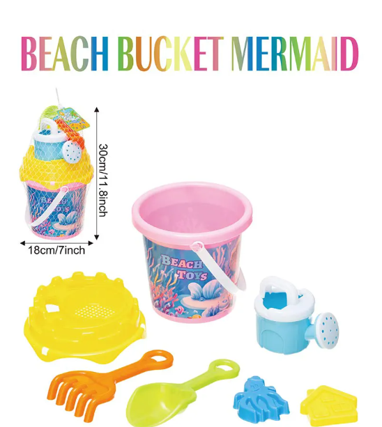 Beach Toys - Beach Bucket Mermaid