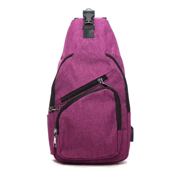 Day Pack Anti Theft Plum - Large