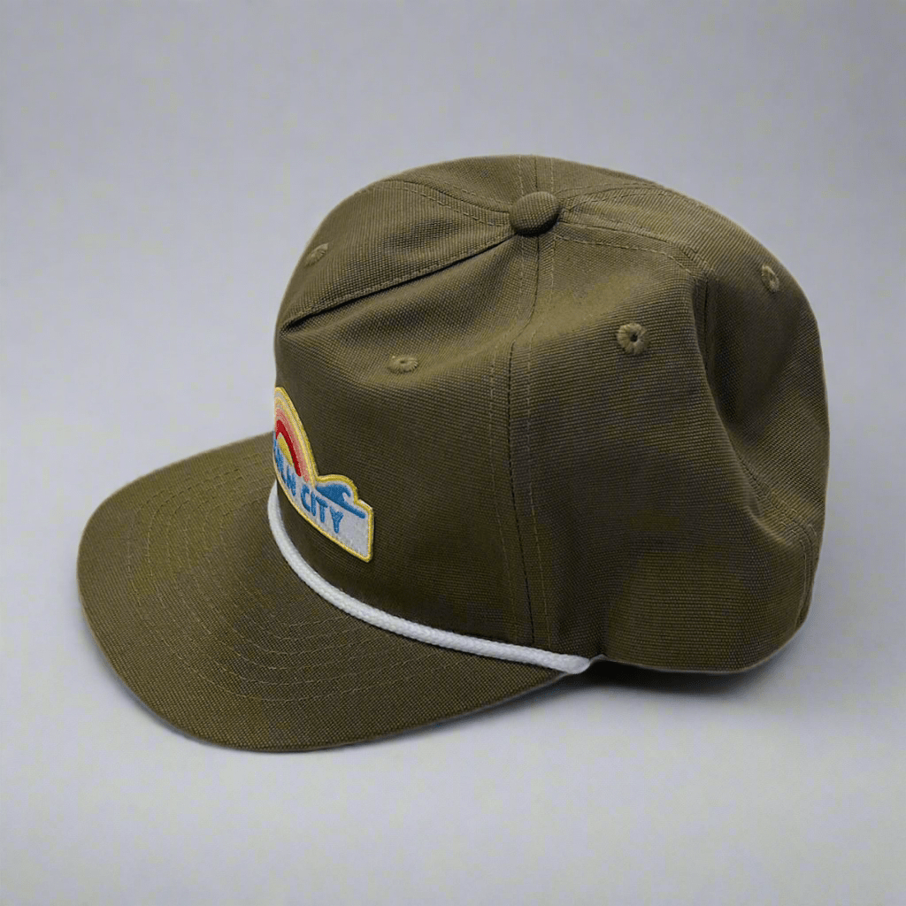 Hat - 5 Panel Canvas Olive