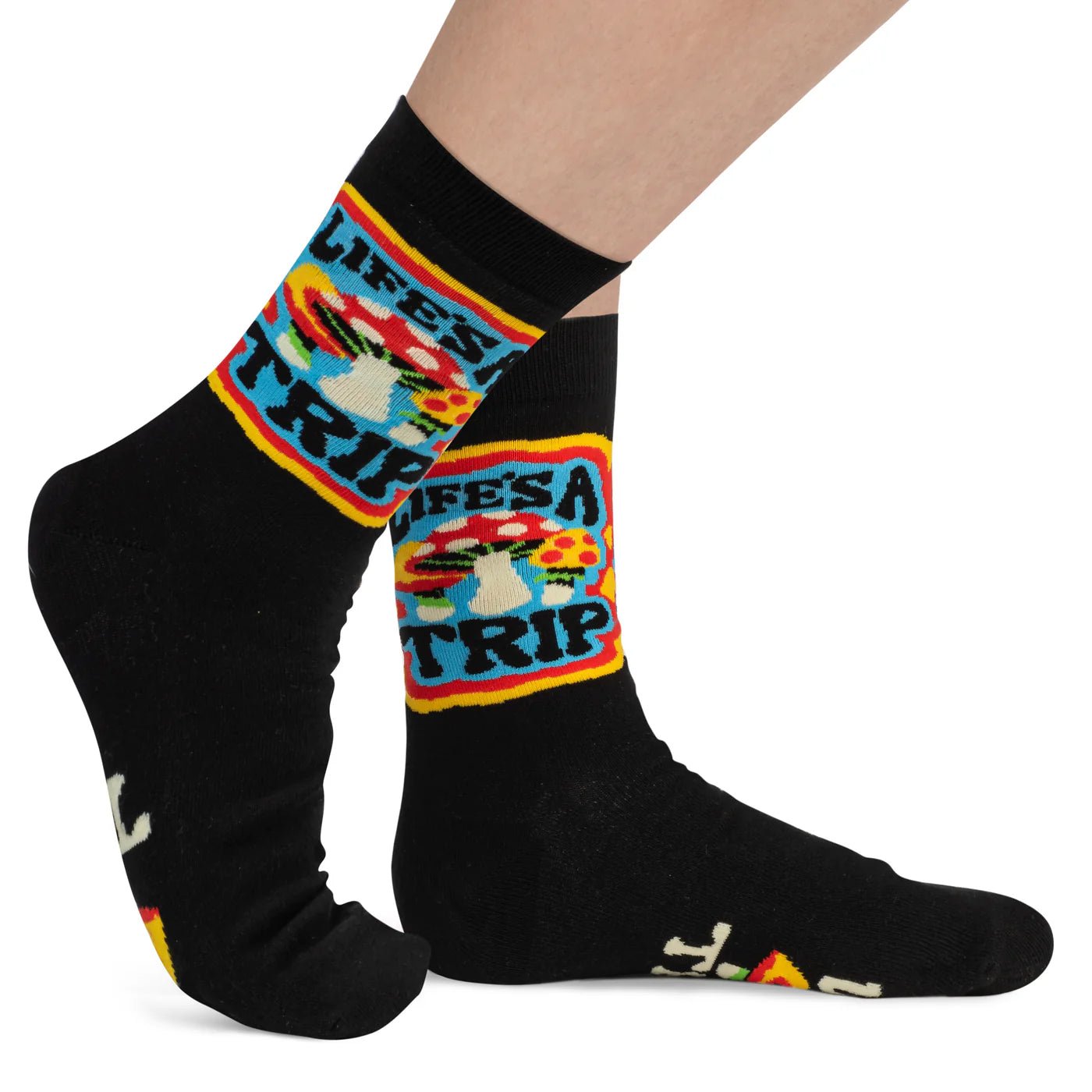 Socks - Crew Length 'Life's a Trip' Socks