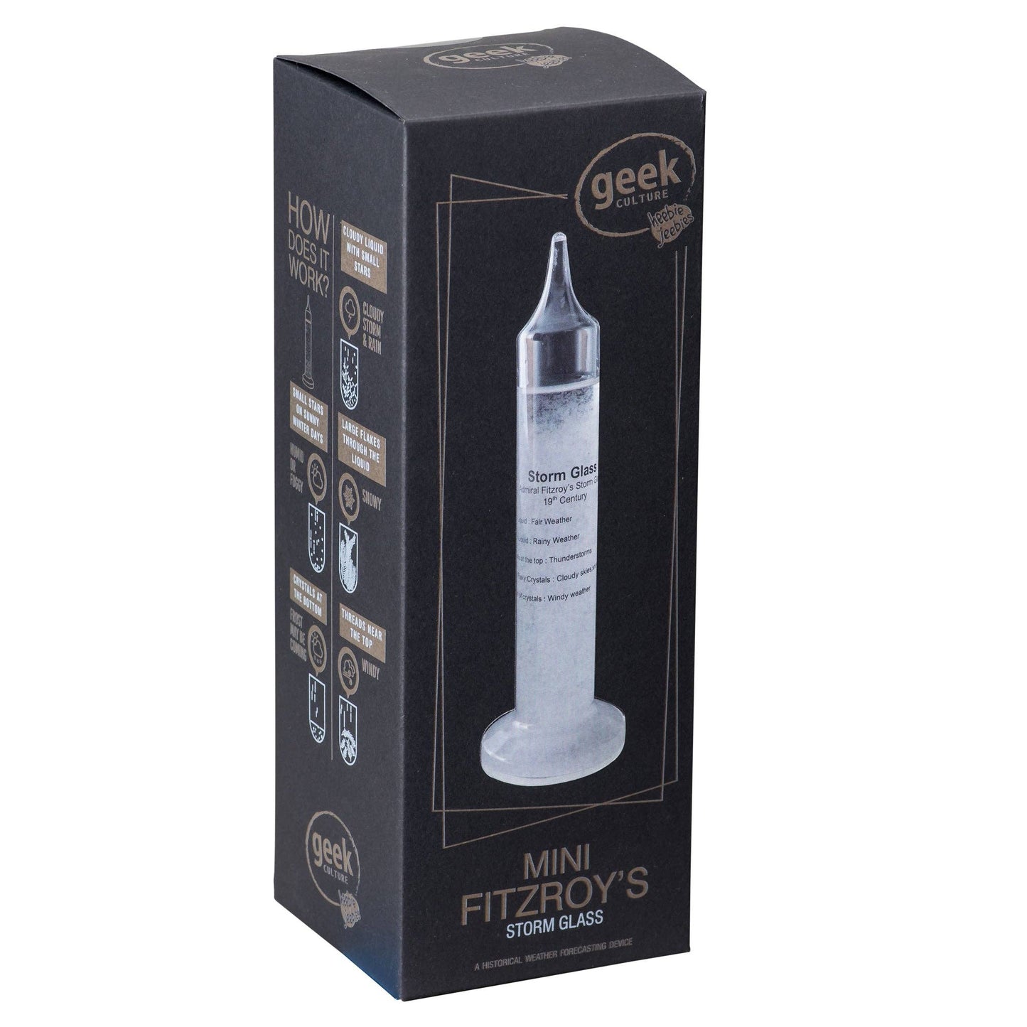 Glass Art - Storm Glass Mini 6" Classic Weather Tool
