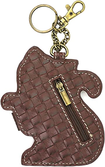 Key Fob Coin Purse Orange Tabby