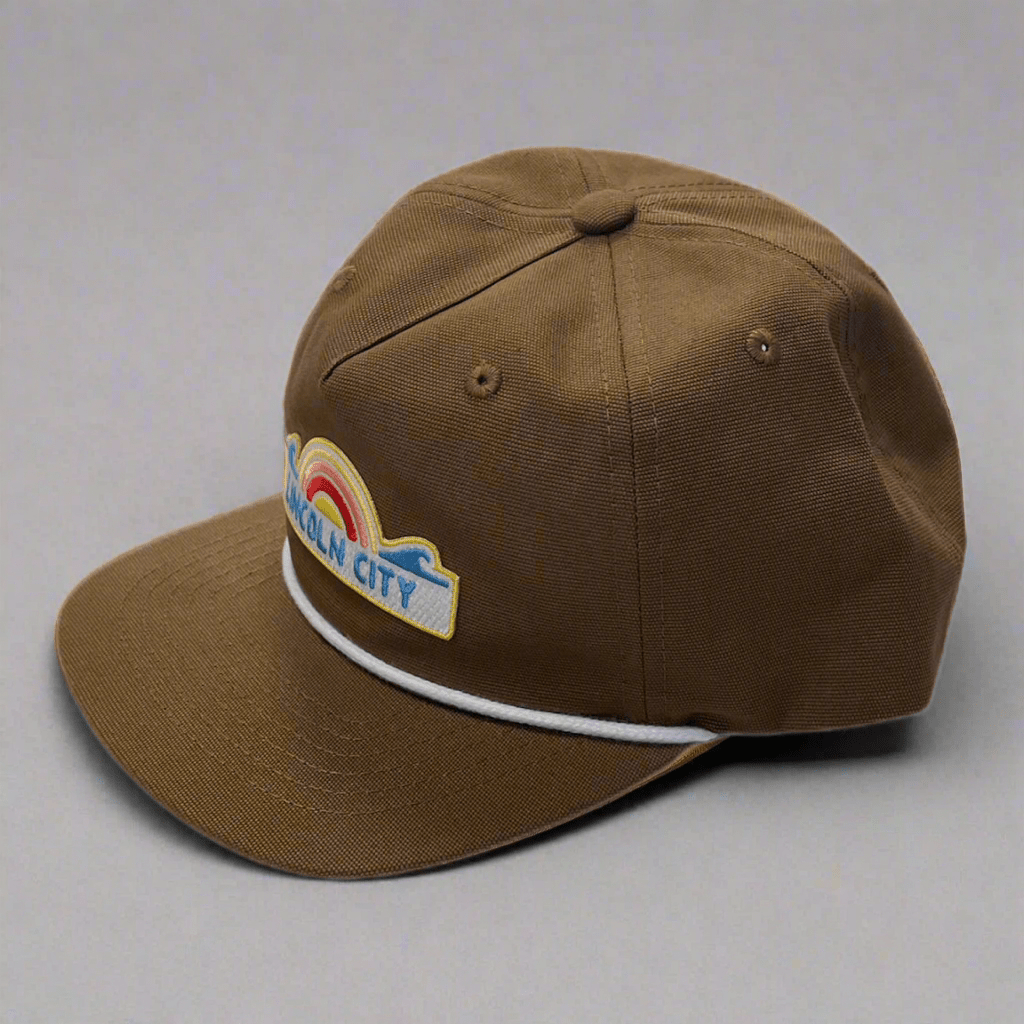 Hat - 5 Panel Canvas Brown