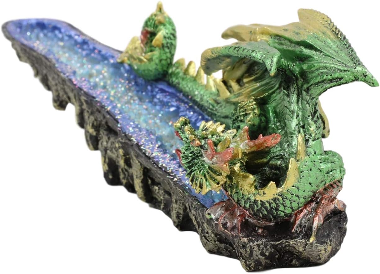 Green & Blue Dragon Incense Burner