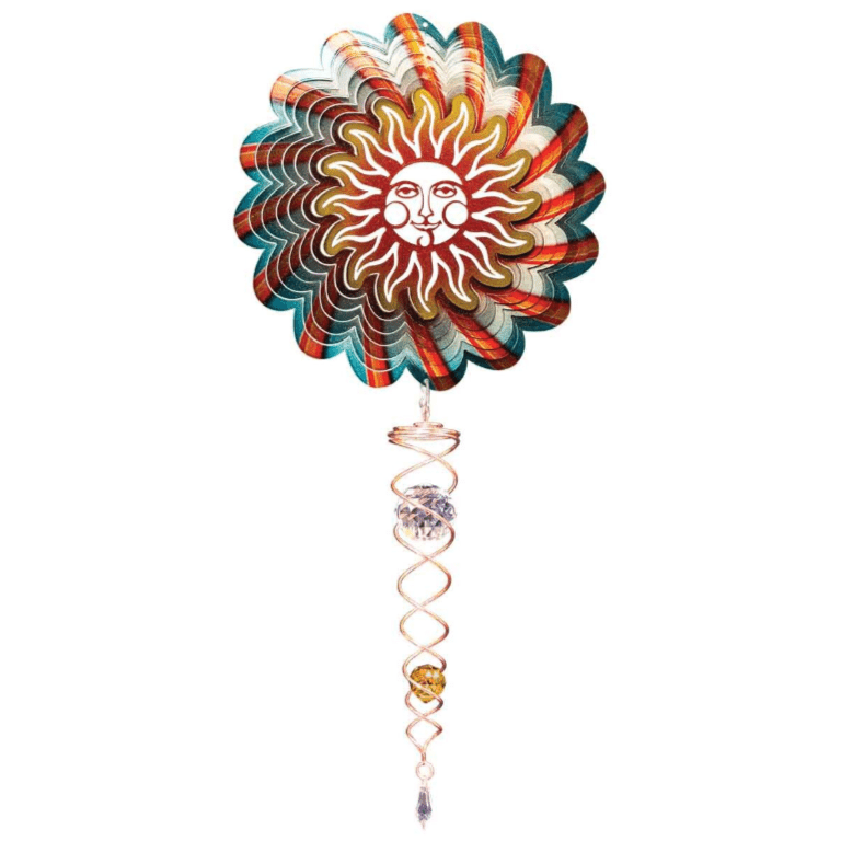 Wind Spinner - 14" Blue Sun Spinner Set