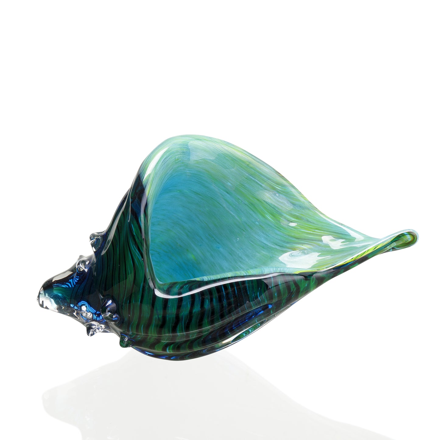 Glass Art - Teal Shell