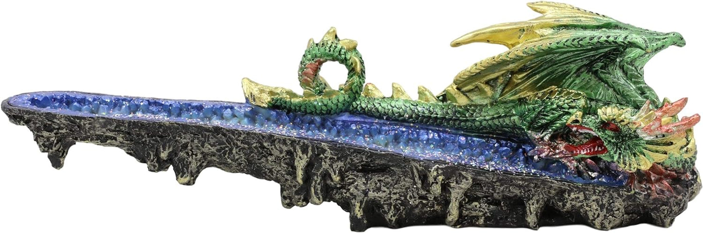 Green & Blue Dragon Incense Burner