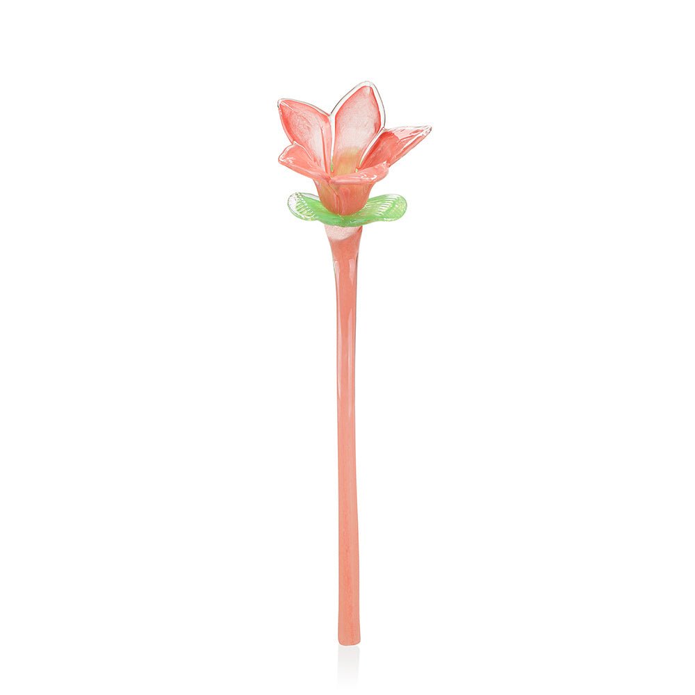 Glass Art - Red and Pink Flower - 83101