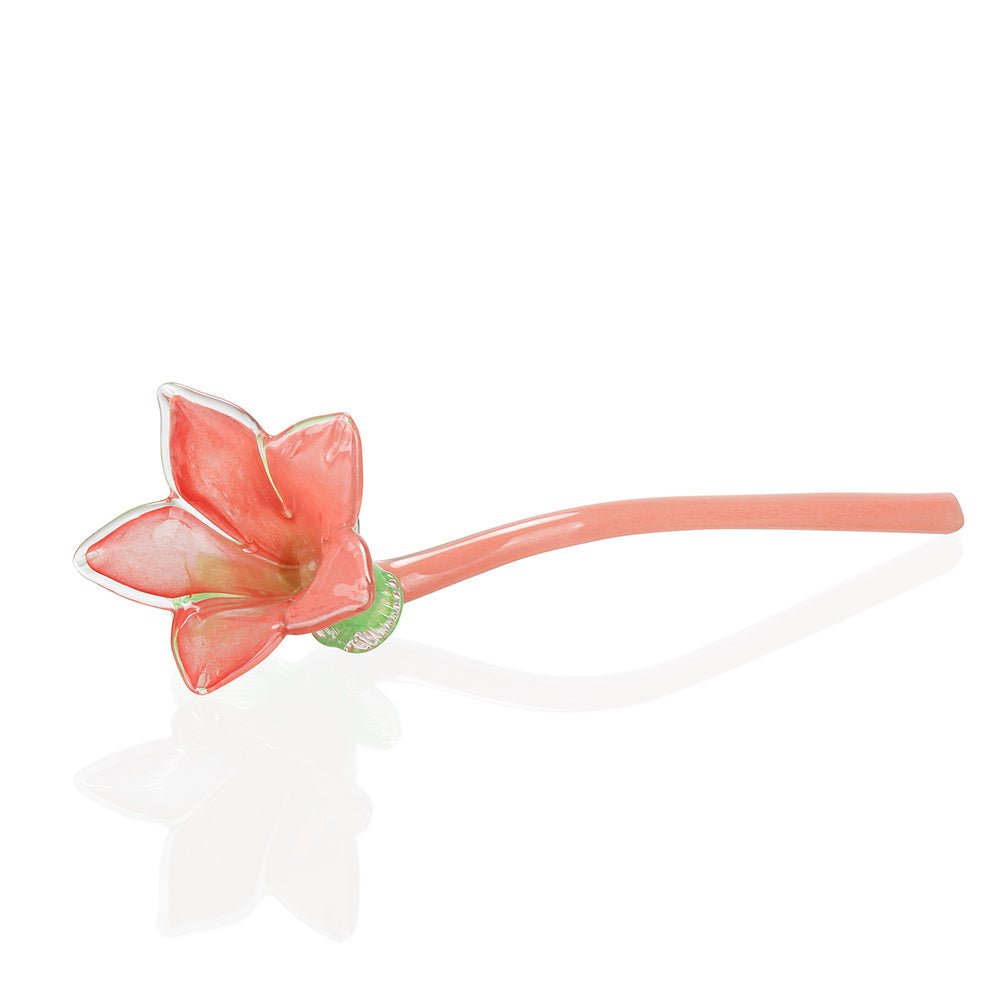 Glass Art - Red and Pink Flower - 83101