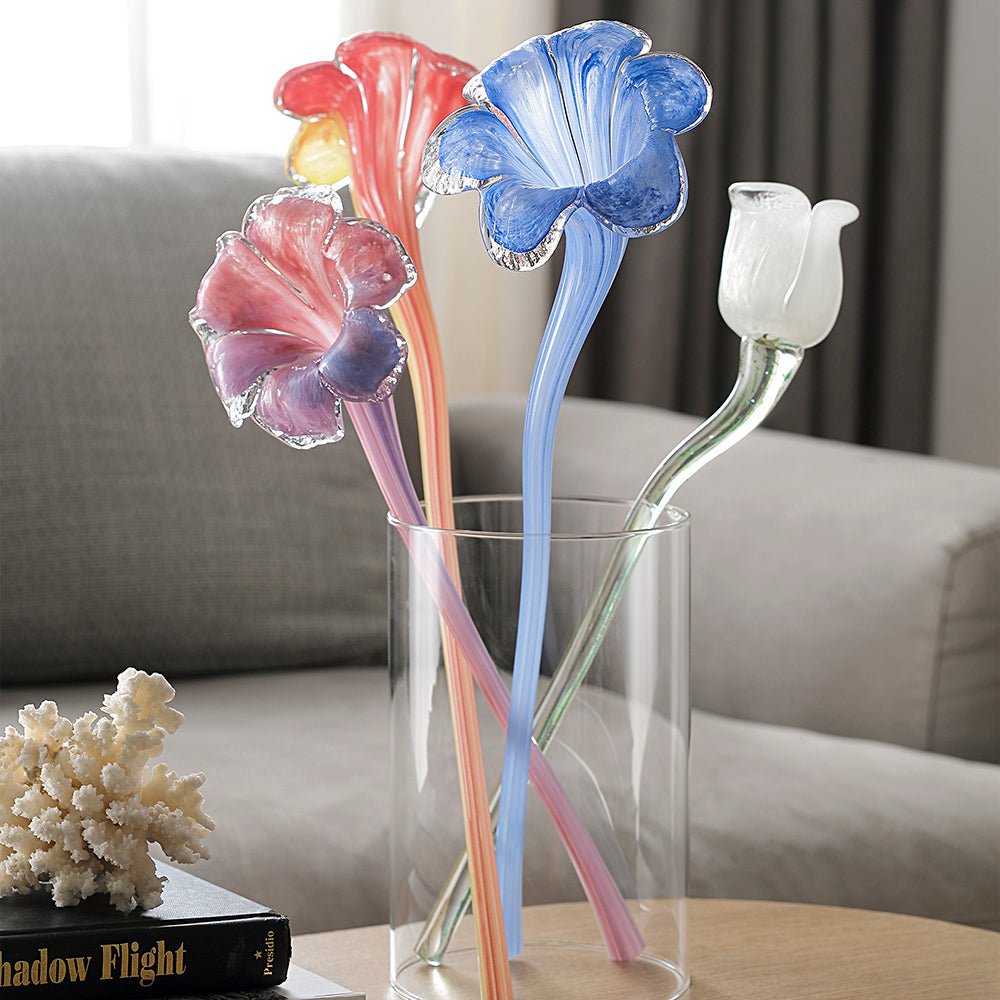 Glass Art - Glass White Rose - 83114