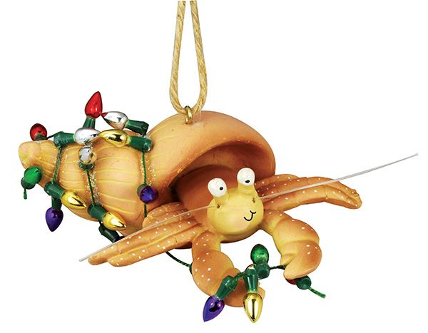 Ornament - Resin Ornament - Hermit Crab with Lights
