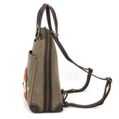Convertible Backpack Purse - Stone Grey Fox Family