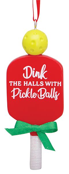 Ornament - Resin Ornament - Pickleball Paddle and Ball