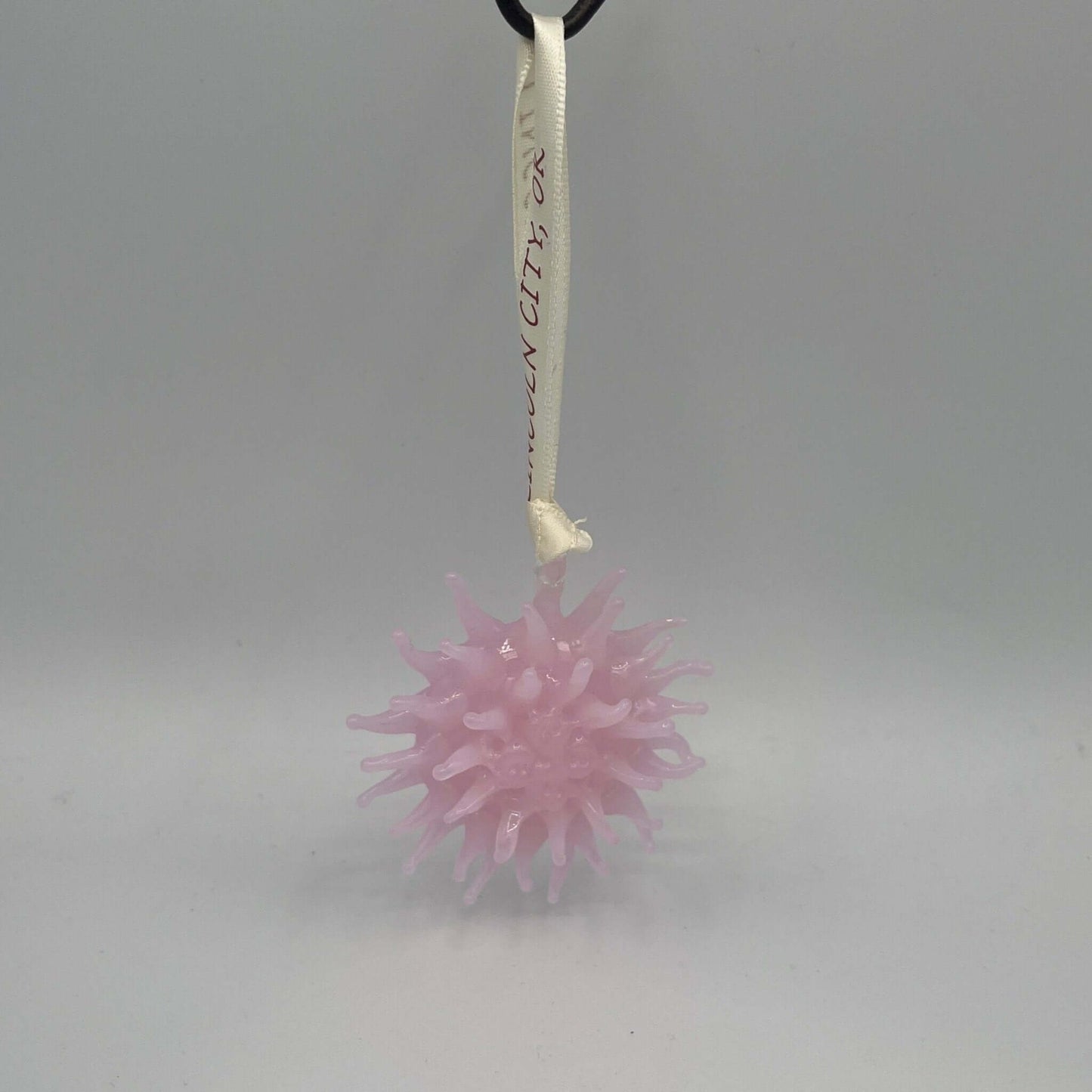 Ornament - Sea Anemone Pink Hand Blown Glass
