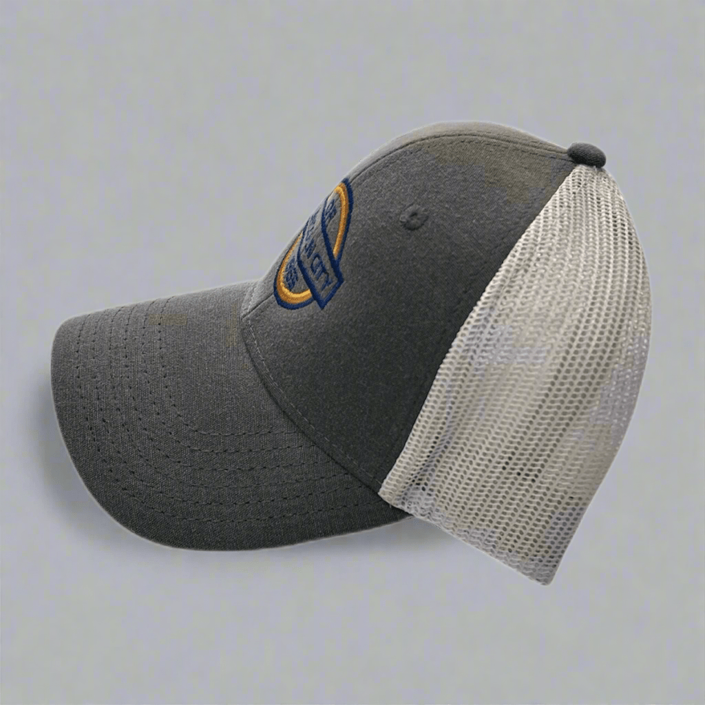 Hat - Trucker Style Grey and Tan