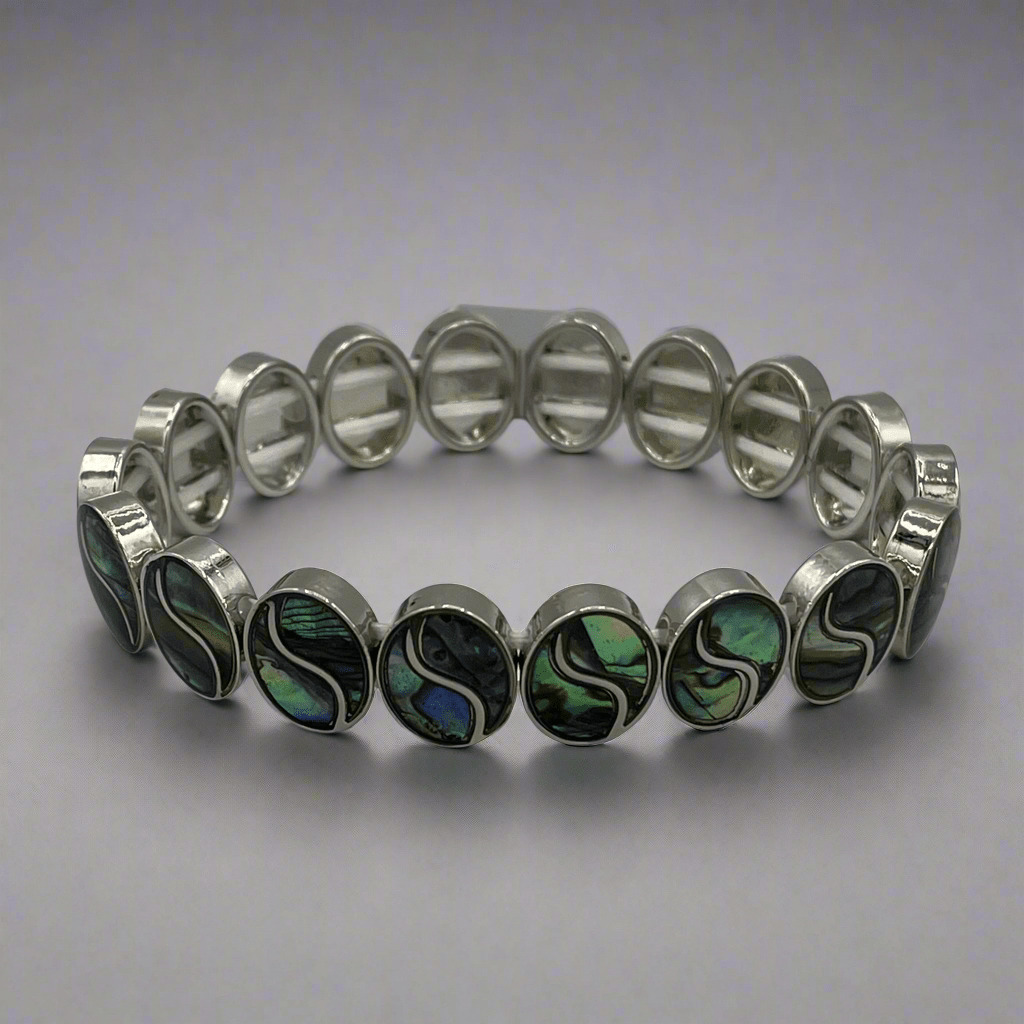 Bracelet - STB 008 - Stretch Oval w/s Lines