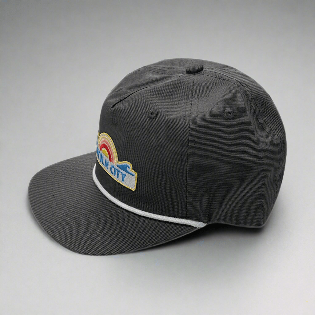 Hat - 5 Panel Canvas Light Grey