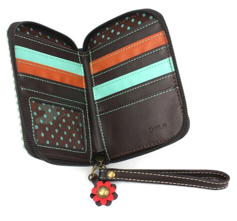 Zip Around Wallet Bus