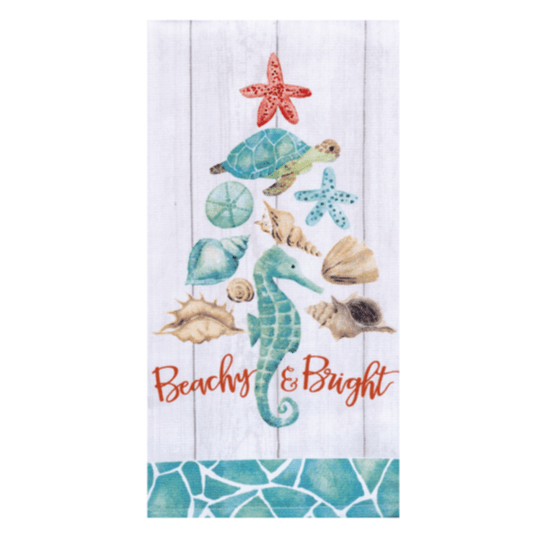Towel - Coastal Holiday Beachy & Bright Dual Purpose Terry