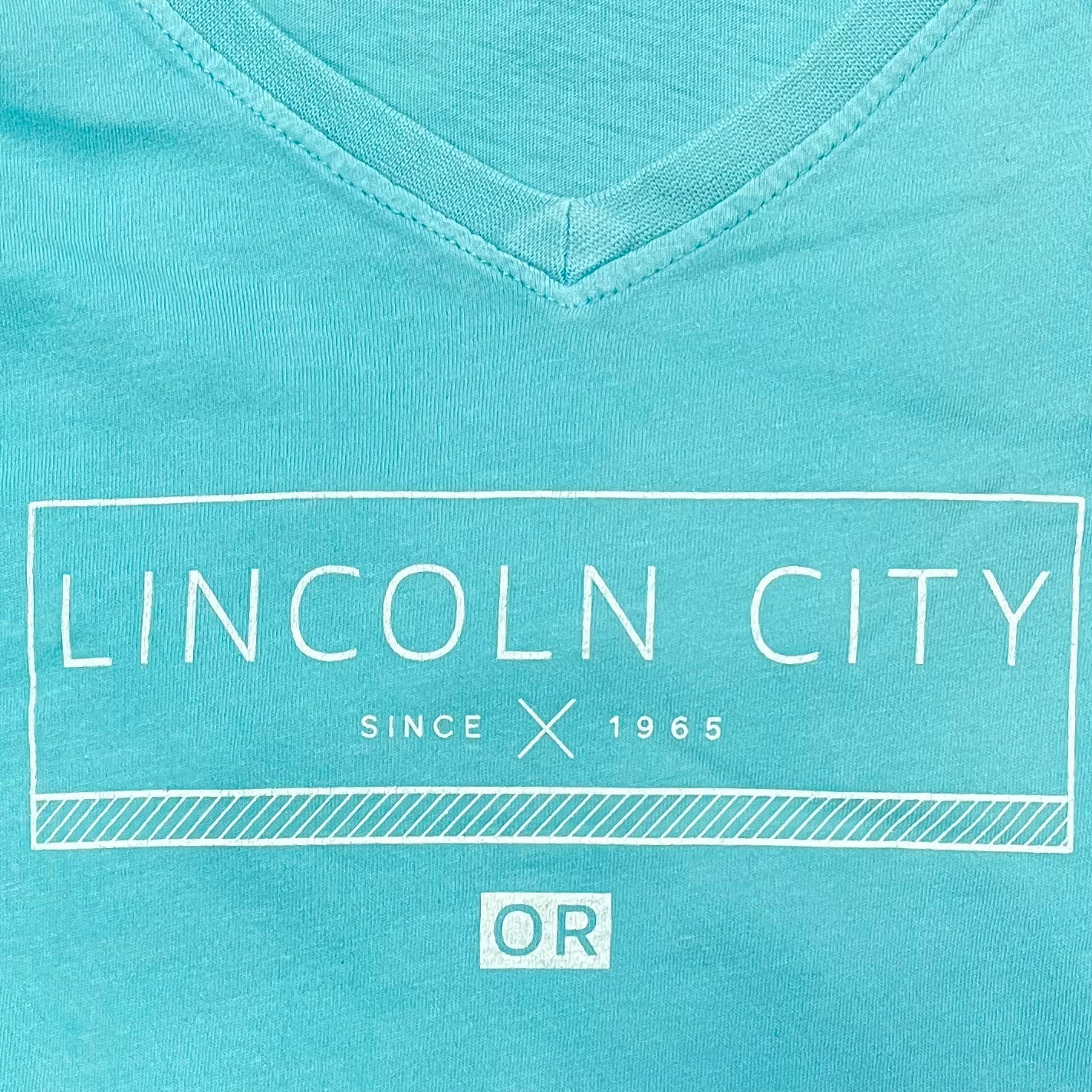 Clearance - T-Shirt - Ladies V-Neck Long Sleeve Shirt Sky Blue