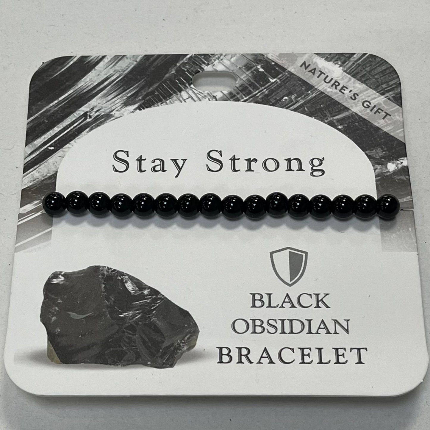 Bracelet - Nature's Gift - Obsidian - Wishing Bracelet