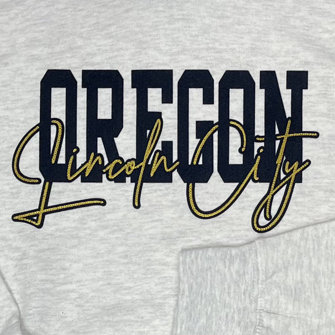 Apparel - Unisex Hoodie Fusion Lettering Ash W/ Iron