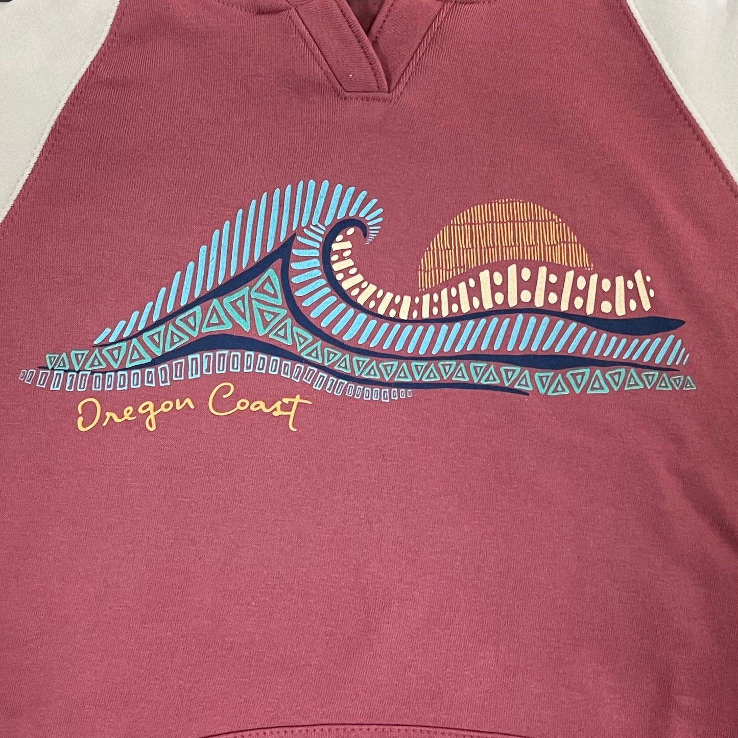 Hoodie - Unisex Waikiki Wave Mesa red