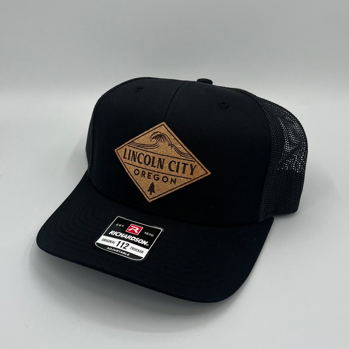 Black w/ Black Neil Diamond Wave Tree Hat