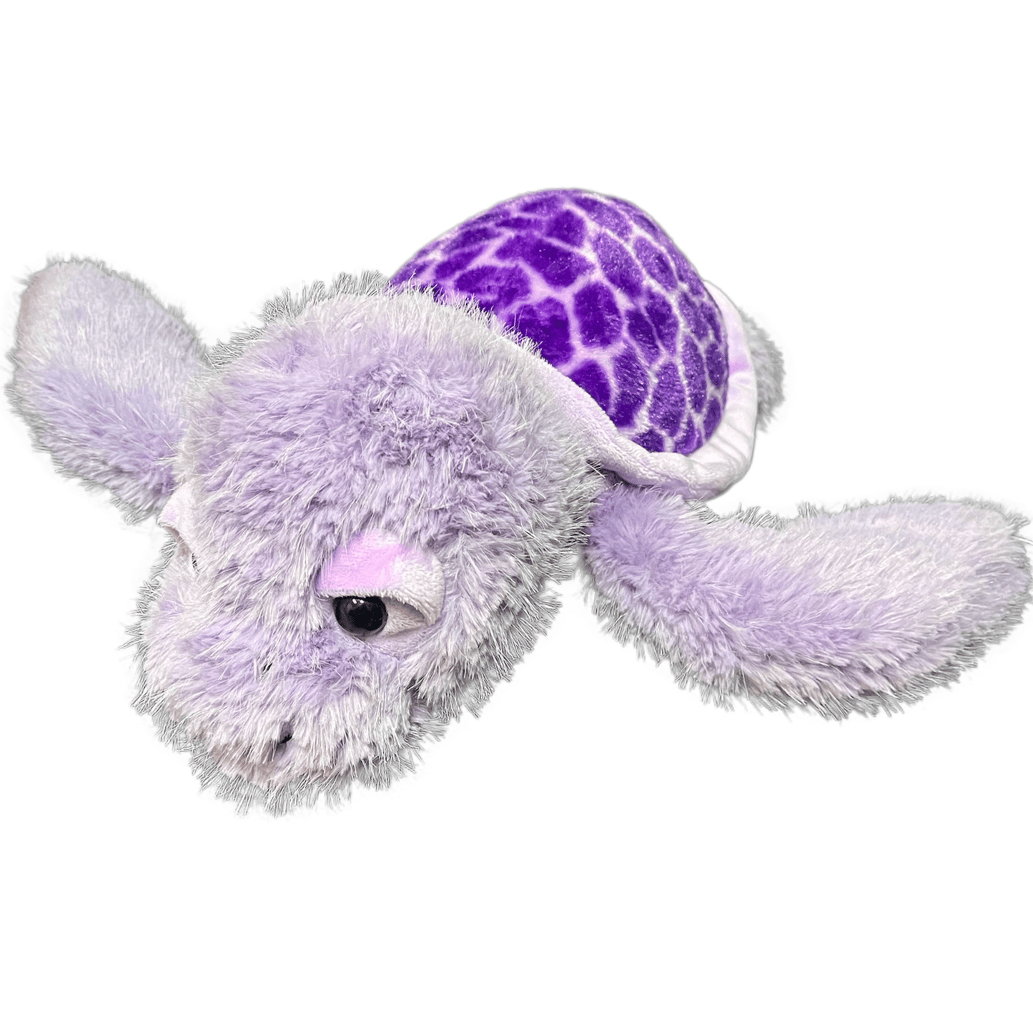 Stuffed Animal - Fuzzlez Sea Turtle Purple 14"