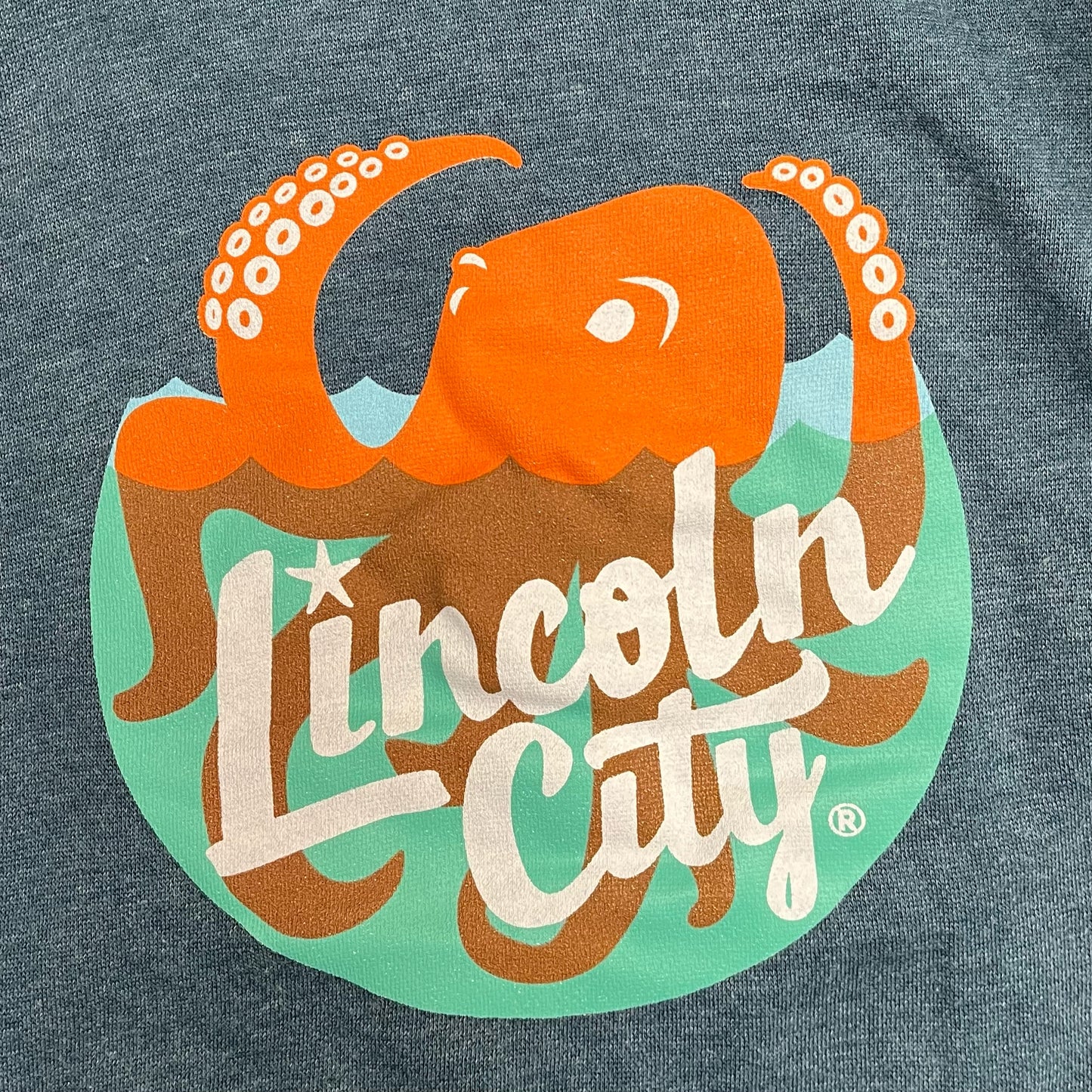 Youth Hoodie Lincoln City Logo - Denim