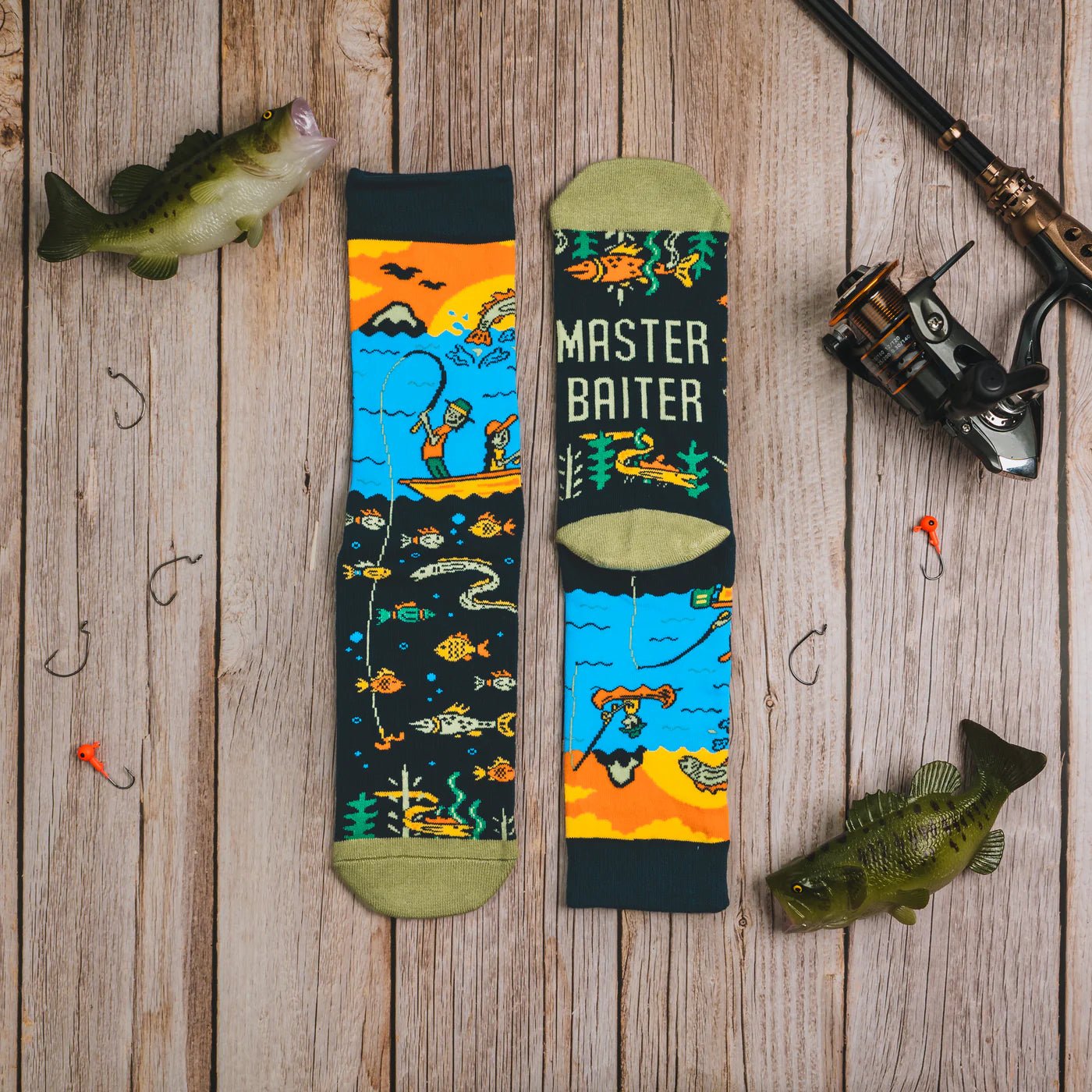 Socks - Crew Length 'Master Baiter' Socks