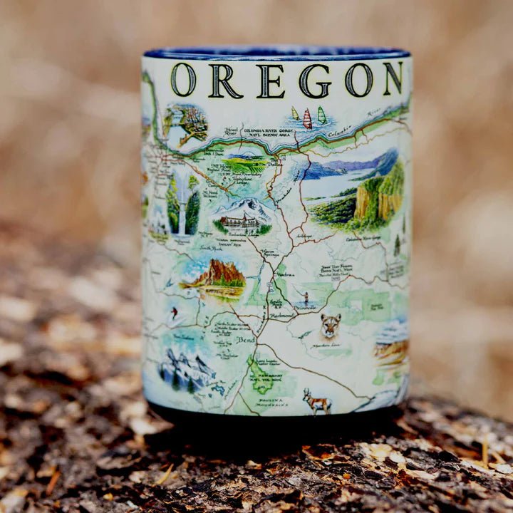 Mug - Oregon State Map Ceramic Mug 16oz