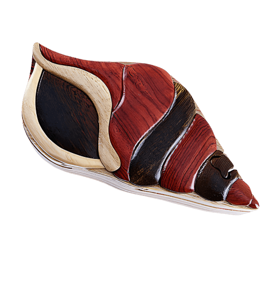 Puzzle Box - Wooden Sea Shell