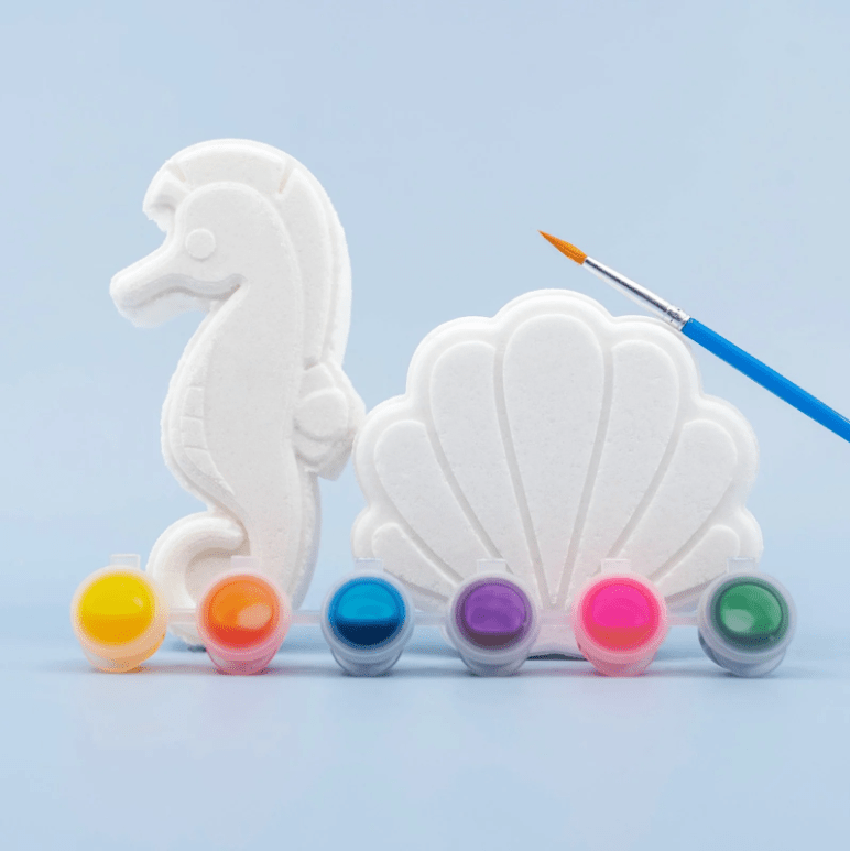 Bath Bomb - Paint Your Own Seahorse and Sea Shell