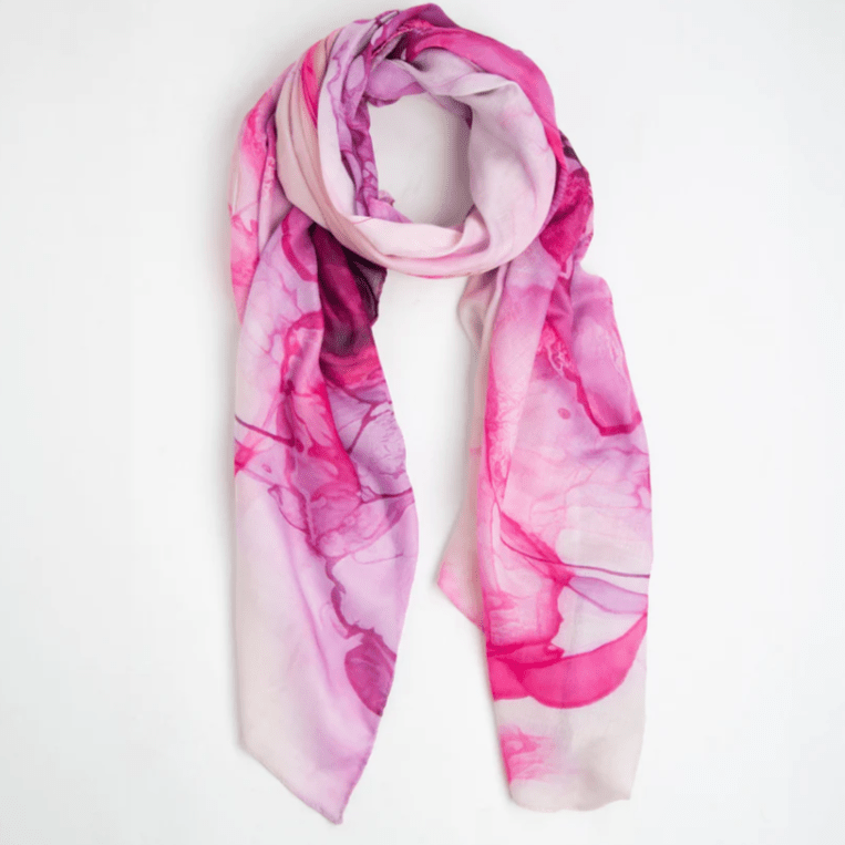 Scarf - Mulberry Harli Watercolor Lightweight Scarf
