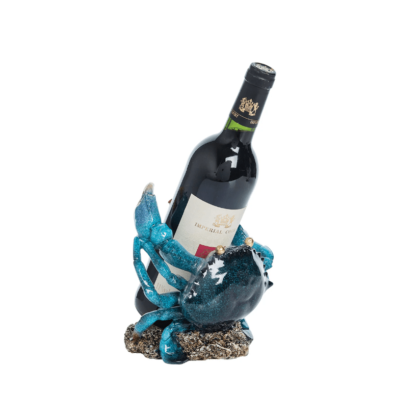 Wine Bottle Holder - Blue Crab