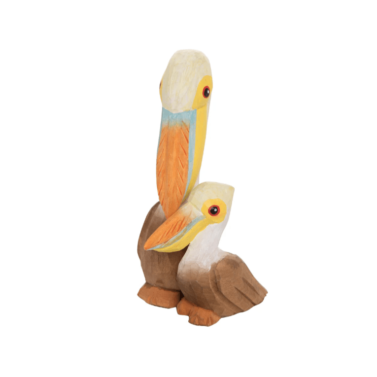Figurine - Wooden Pelicans