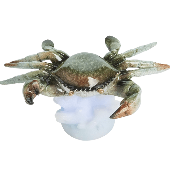 Figurine - Blue Crab on LED Base