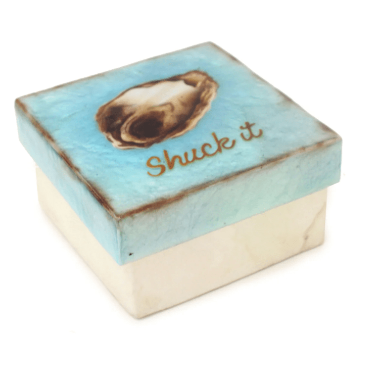 Trinket Box - 3 in. Capiz Shuck It
