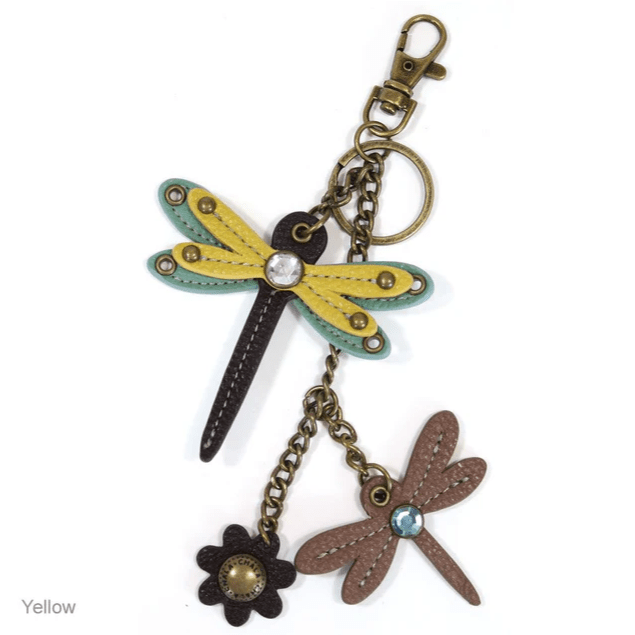 Keychain - Yellow Dragonfly