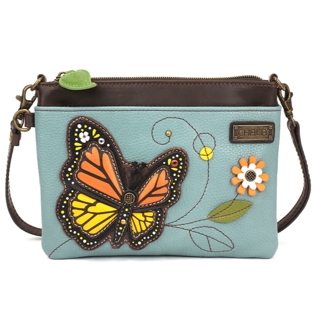 Mini Crossbody - Blue Monarch Butterfly