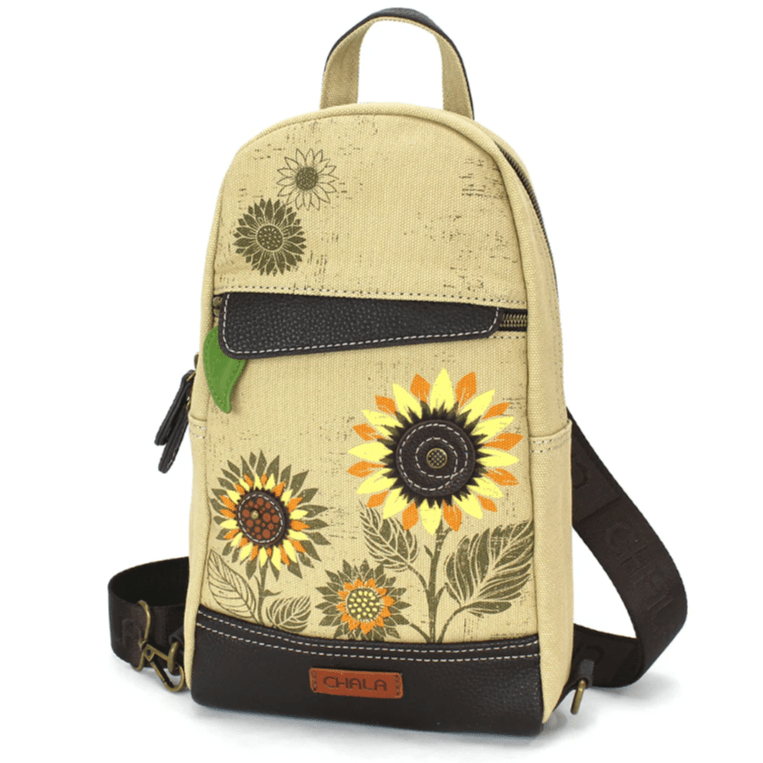 Canvas Sling Bag - Sunflower