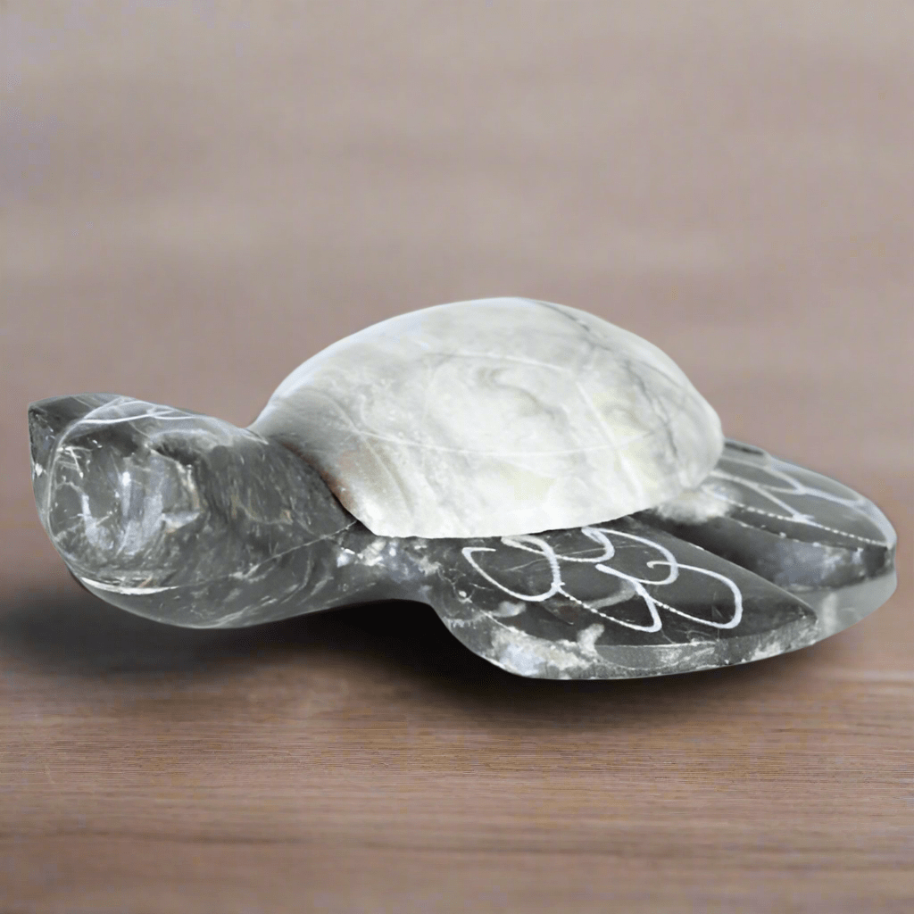 Figurine Marble Turtle 3"