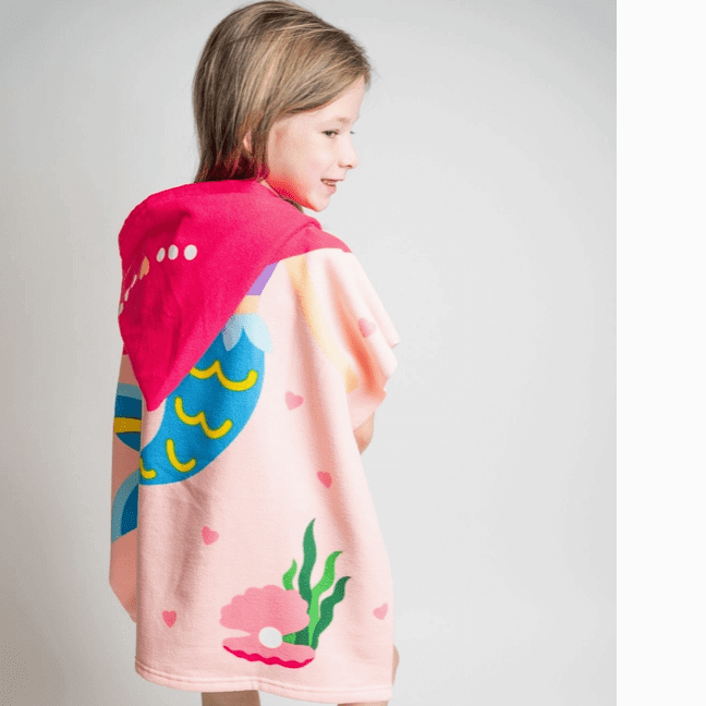 Towel - Pink Mermaid Poncho
